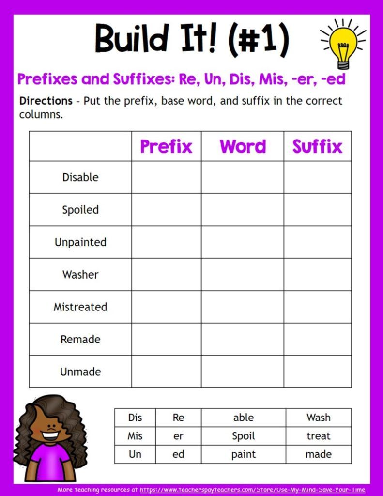 How to Teaching Prefixes and Suffixes in a Fun Way Words With Prefixes And Suffixes Worksheet